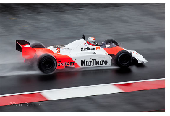 Niki Lauda's McLaren MP4-1B from 1982, driven by Bobby Verdon-Roe