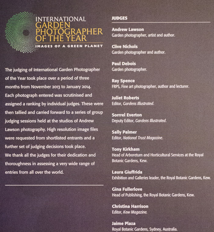 List of Judges, IGPOTY 2014