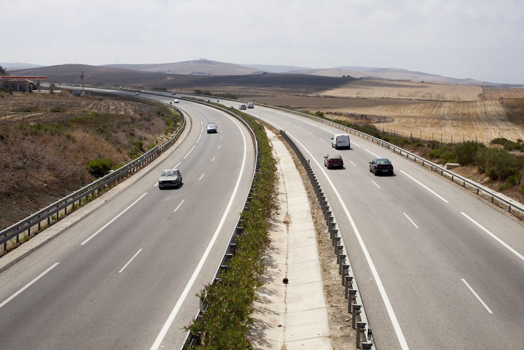 The A48 or Autovia de la Costa de la Luz, between Conil and Vejer De La Frontera, 20.8.12