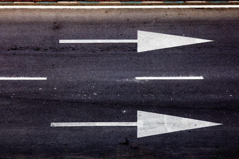 road markings, La Linea, Spain