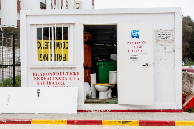 Car park kiosk, Tarifa, 12.3.18 - Andalucia