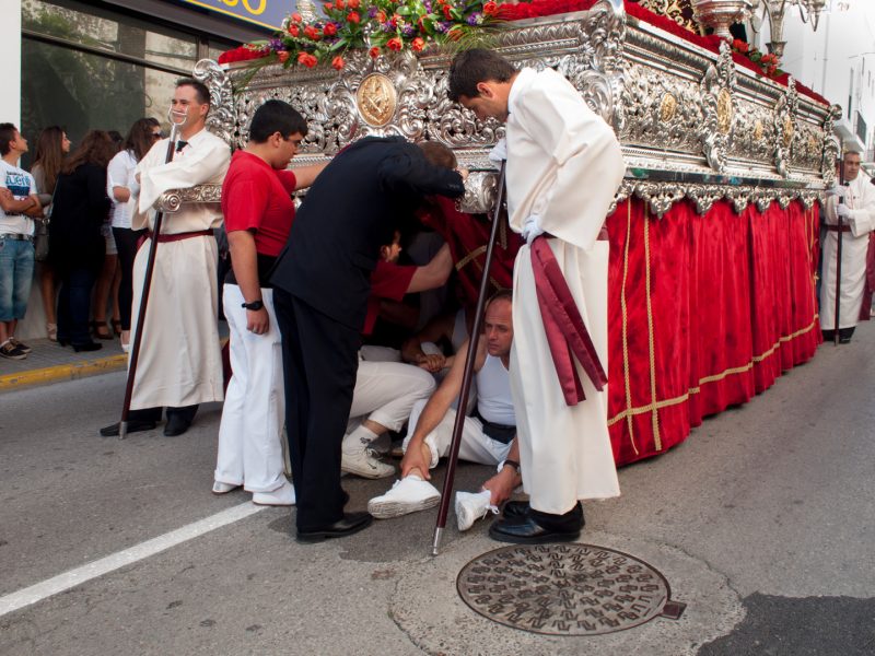 Procession during Semana Santa or Holy Week, Conil, 17.4.11