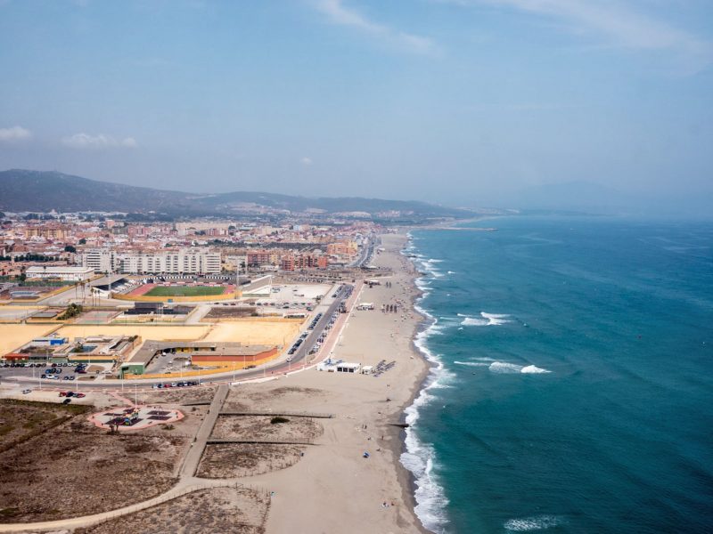 Taking off from Gibraltar - view from plane, 22.8.13