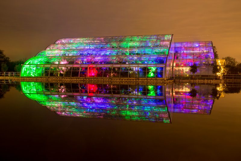 RHS Christmas Glow festival at RHS Wisley - The Glasshouse
