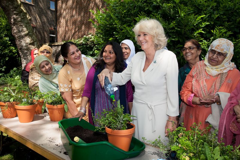 Camilla, Duchess of Cornwall, visiting Geffrye Museum for Chelsea Fringe