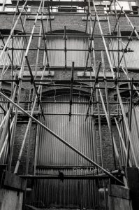 Cross Keys Square, City of London, c1985. Derelict buildings prior to demolition.
