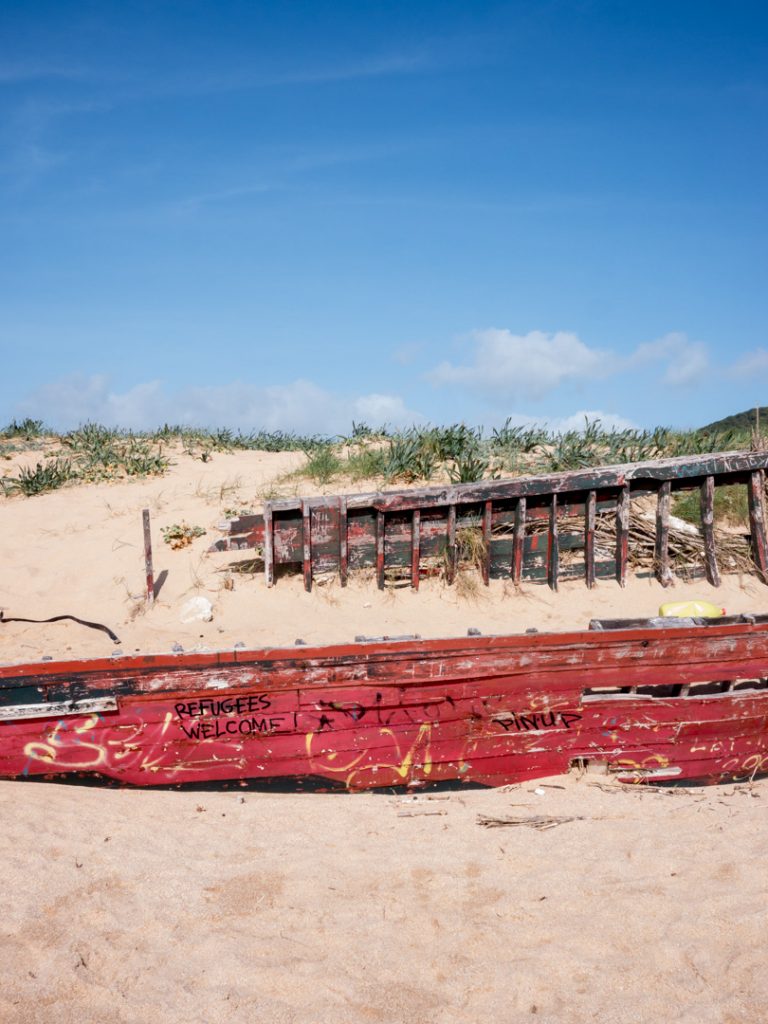 Wrecked boat, Los Caños de Meca, Spain