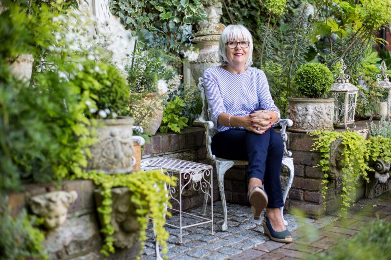 Crowmarsh House, Kent. Portrait of owner, Yvonne Marks