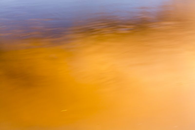 River Thames, Mortlake - reflections on water, sunset