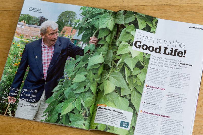 Jim Buttress in the BBC's 'Big Allotment Challenge' Garden